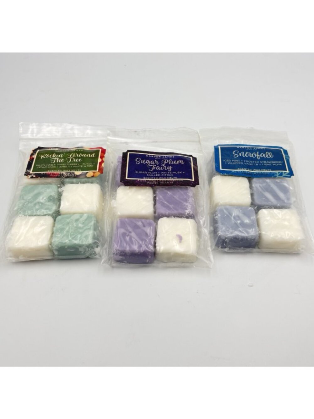 Harper James Vendor Wax Melts Three 4.2 oz Packs Winter Christmas Scents Cubes - Picture 13 of 14